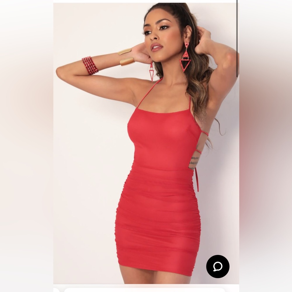 Lucy in the Sky Luminescence Mesh Mini Dress